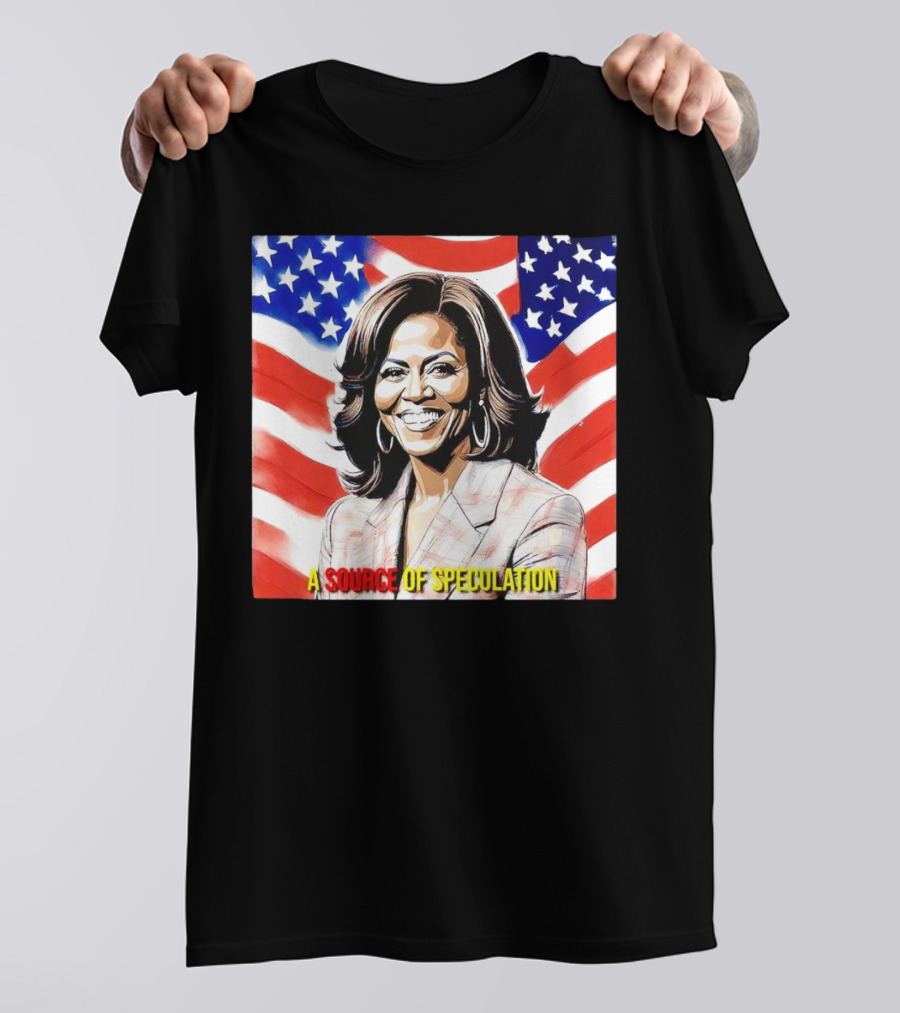 Michelle Obama A Source Of Speculation With American Flags T-Shirt