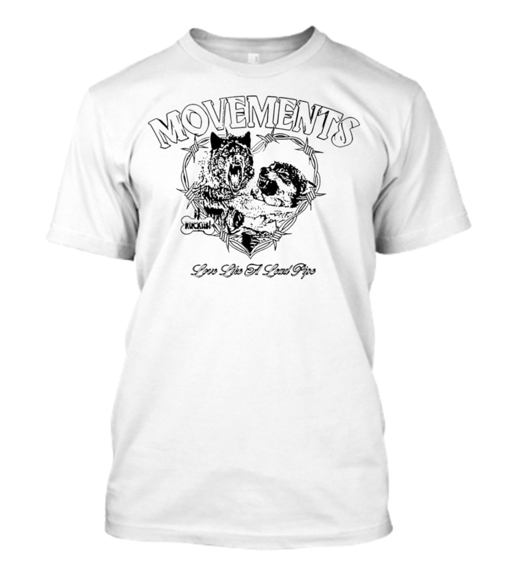 MOVEMENTS Love Like A Lead Pipe Wolf T-Shirt