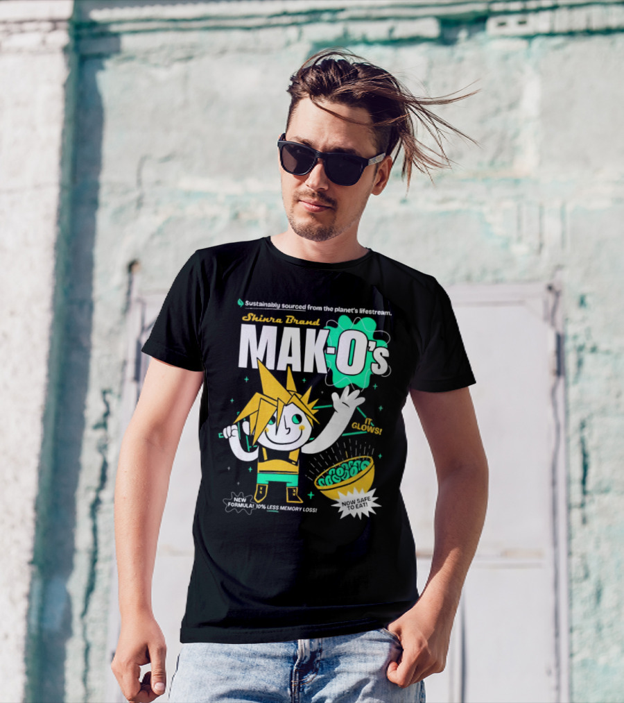 Shinra Brand Mak-0's Sustainably Sourced It Glows New Formula 10% Less Memory Loss Now Safe To Eat T-Shirt