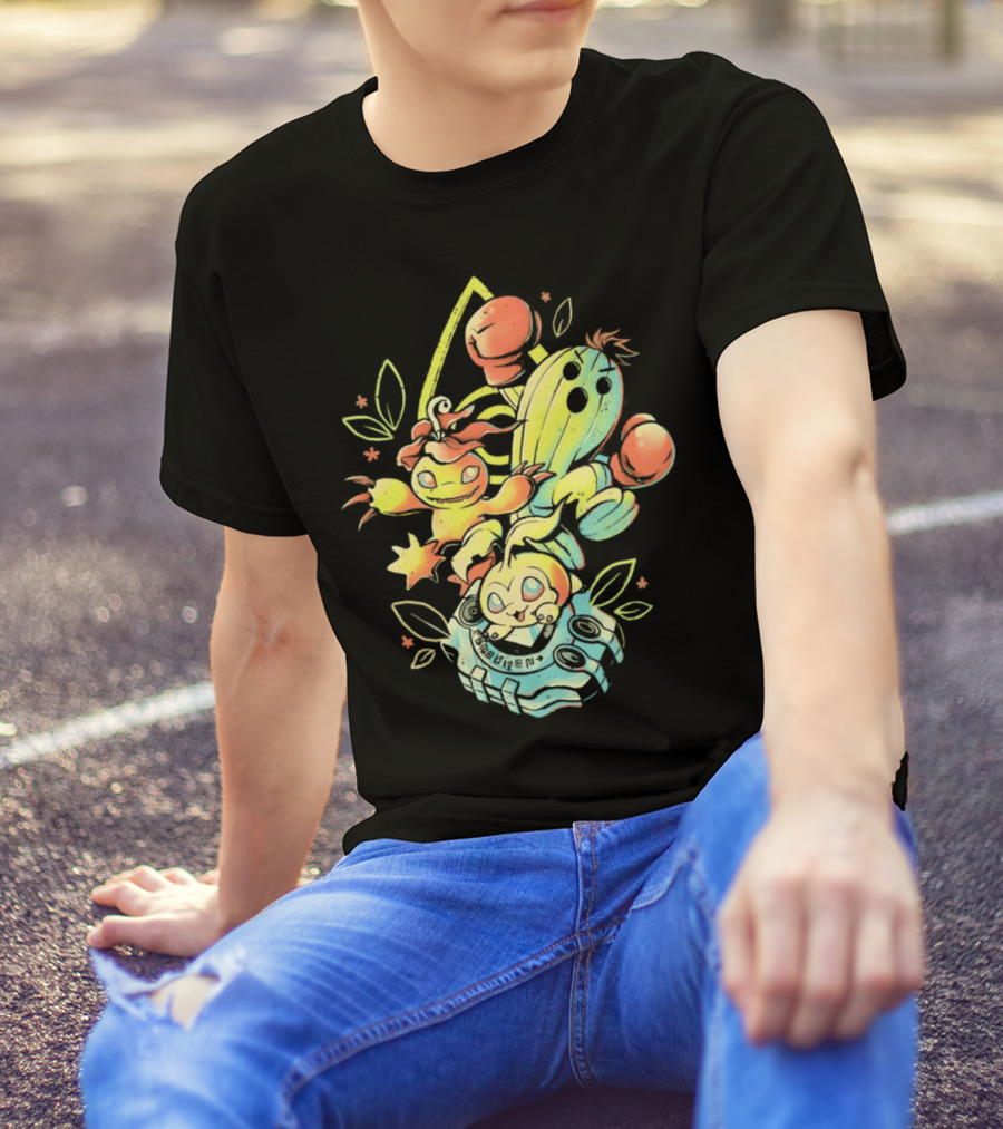 Tanemon Palmon Togemon Retro Digivice T-Shirt