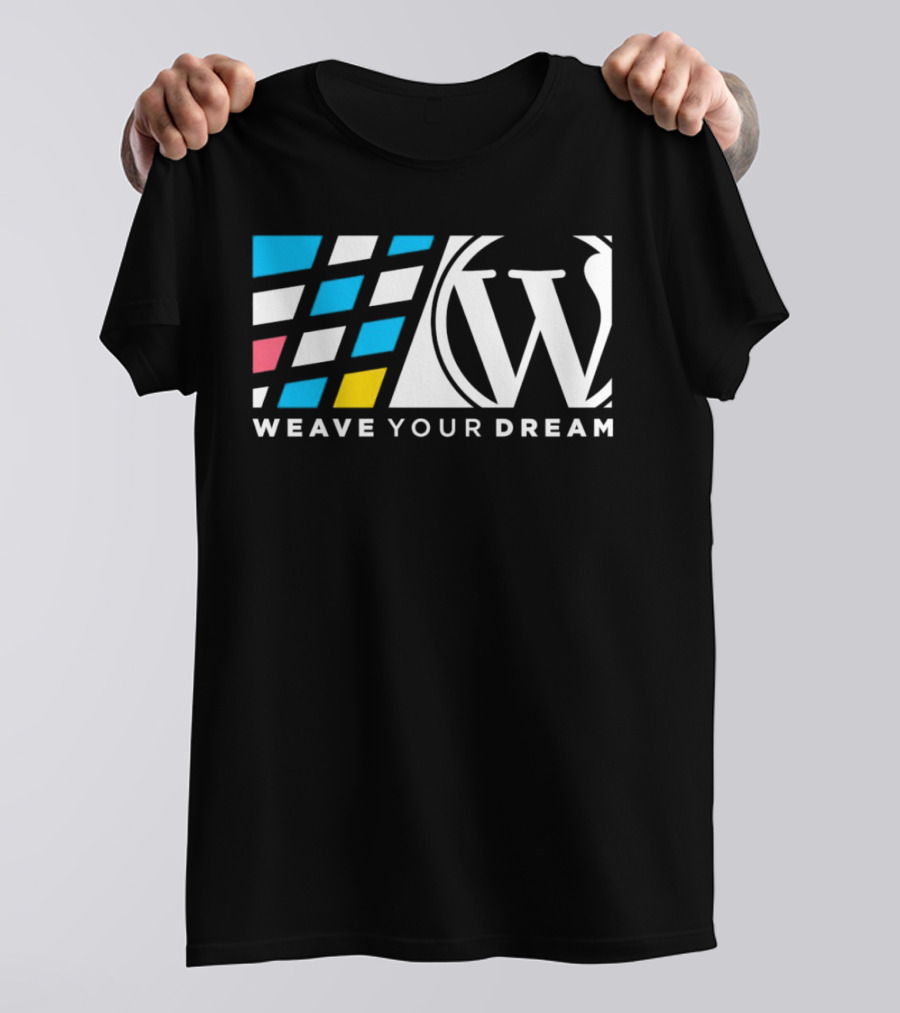 Weave Your Dream W Logo With Colorful Shapes T-Shirt