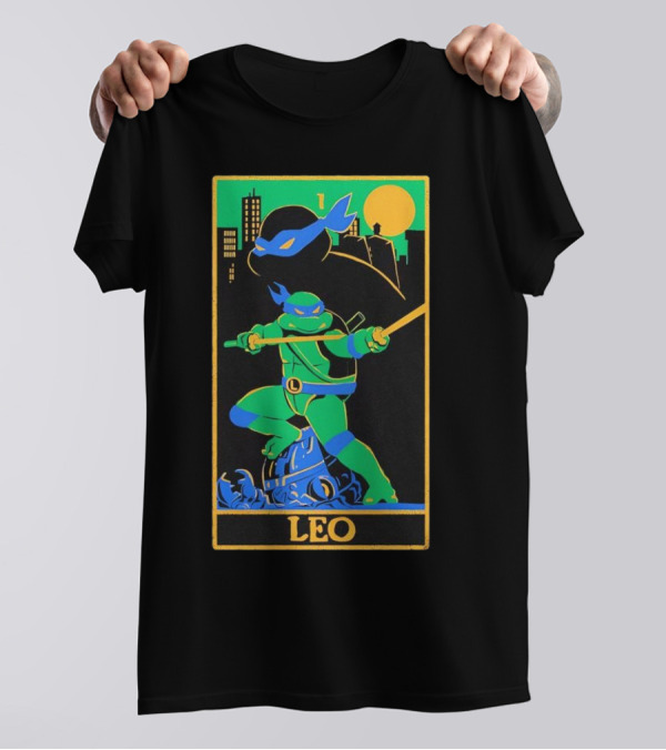 Leo Tarot Teenage Mutant Ninja Turtles Leonardo Card T-Shirt