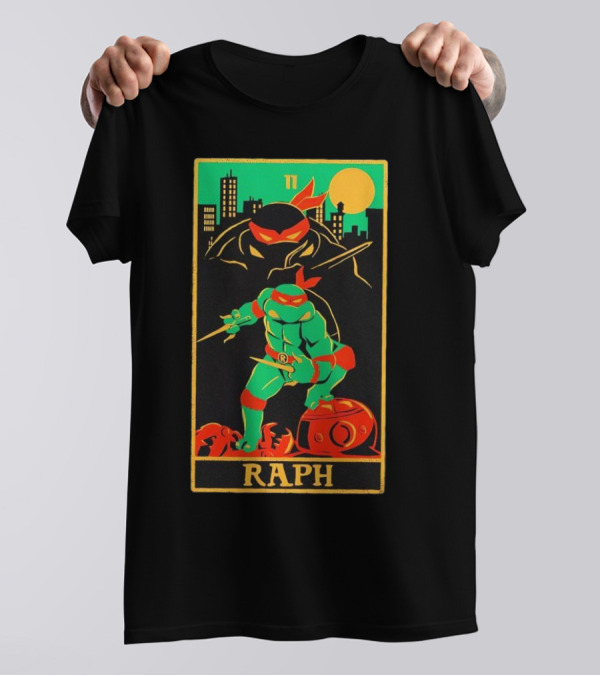 Raph Tarot XI Teenage Mutant Ninja Turtles Raphael T-Shirt