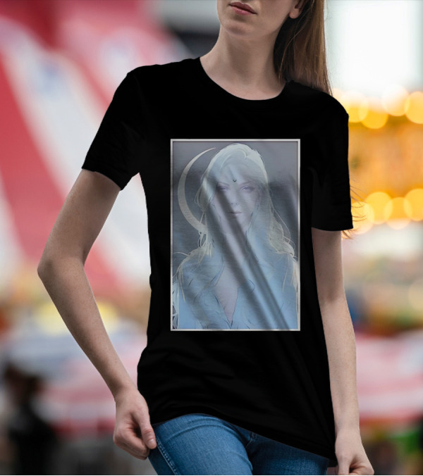 Sturgeon Moon Big Witch Energy Celestial Goddess With Crescent Moon T-Shirt