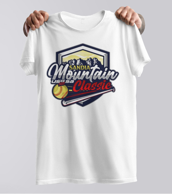 USSSA New Mexico Fast Pitch Sandia Mountain Classic 2024 Softball Tournament T-Shirt