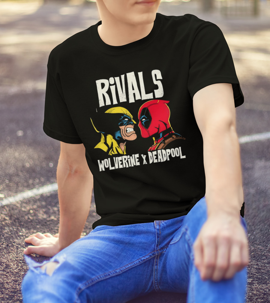 Rivals Wolverine X Deadpool Faceoff T-Shirt
