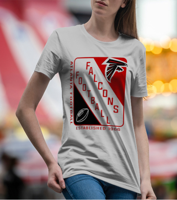 Atlanta Falcons Football Established 1966 Shield T-Shirt
