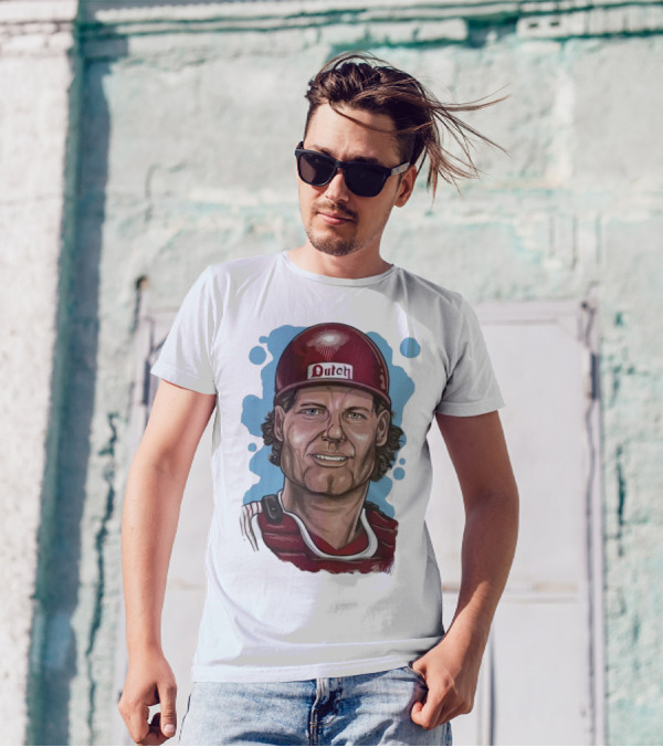 Darren Daulton Philadelphia Phillies Dutch Cartoon T-Shirt