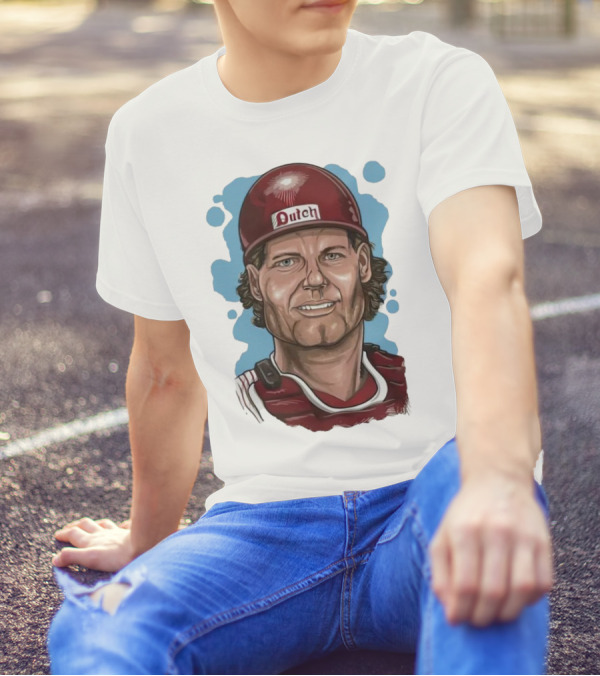 Darren Daulton Philadelphia Phillies Dutch Cartoon T-Shirt
