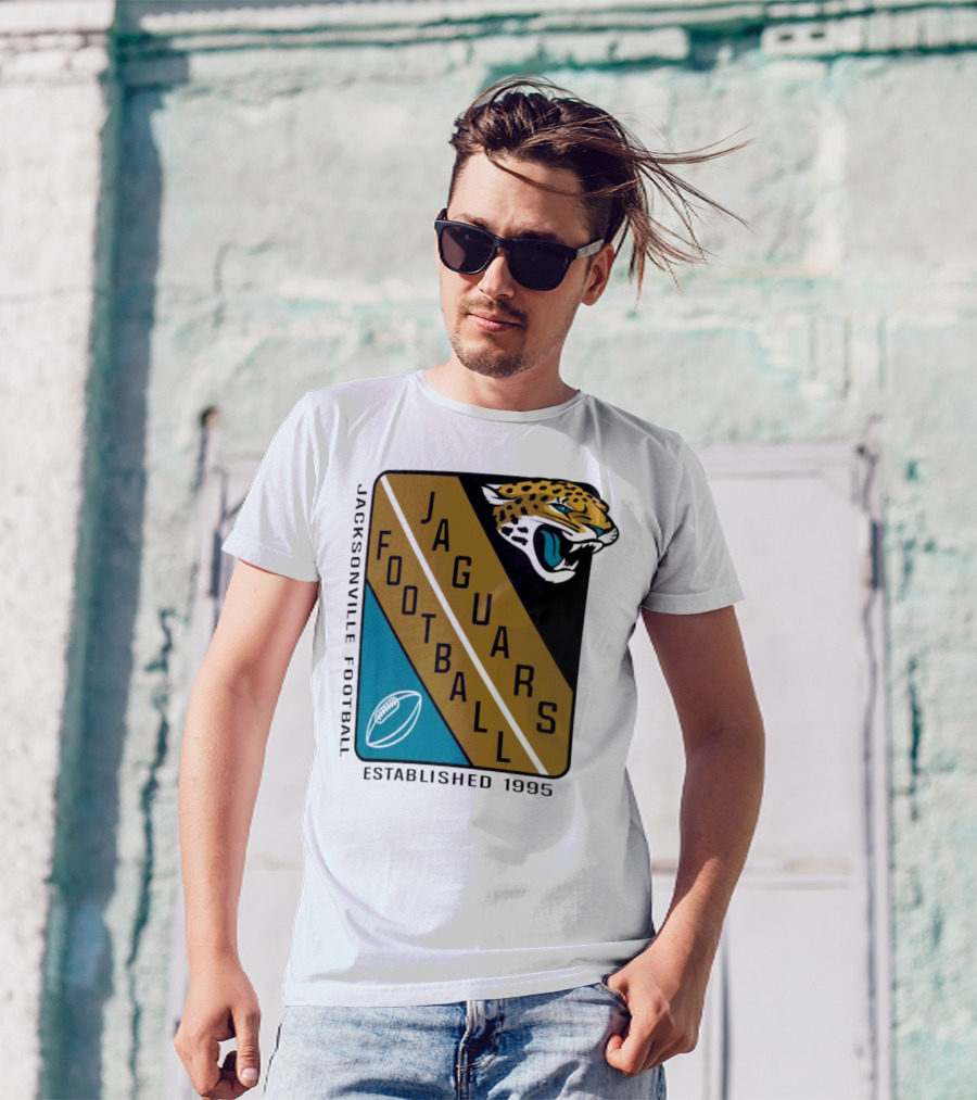 Jacksonville Jaguars Football Established 1995 Jaguars Football T-Shirt