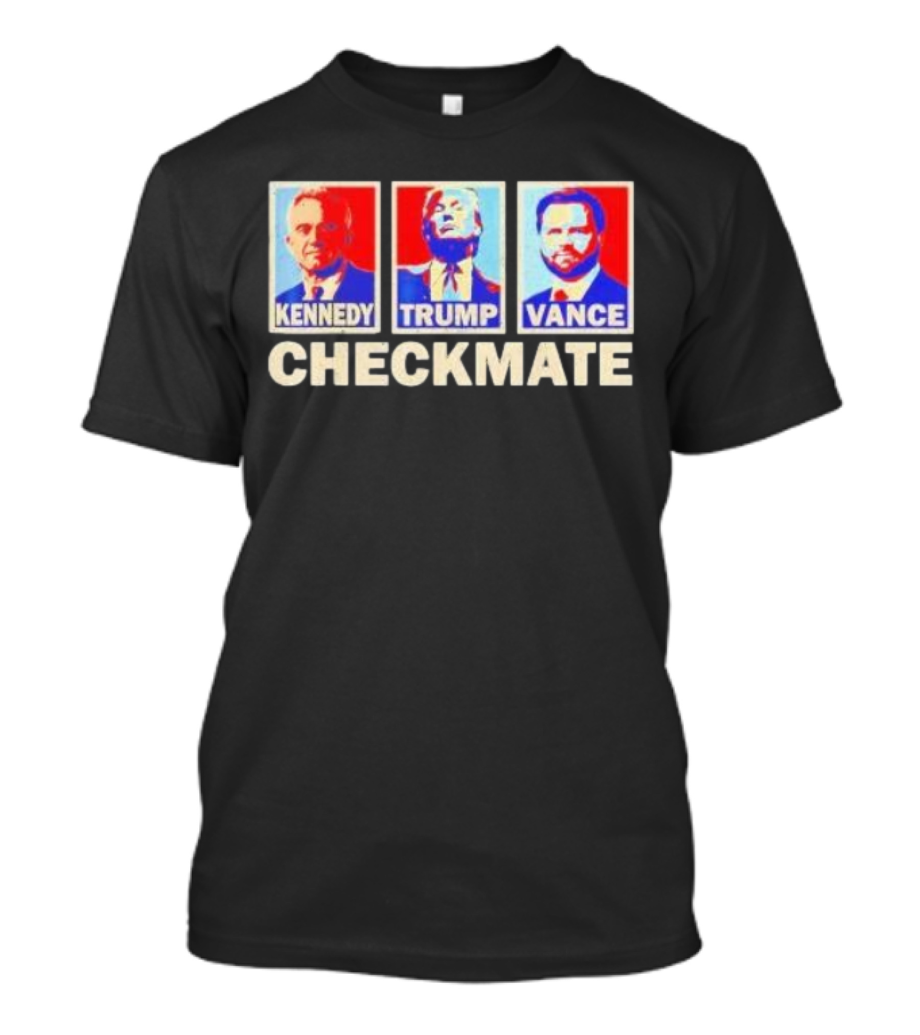 Kennedy Trump Vance Checkmate Retro 2024 Political Icons T-Shirt