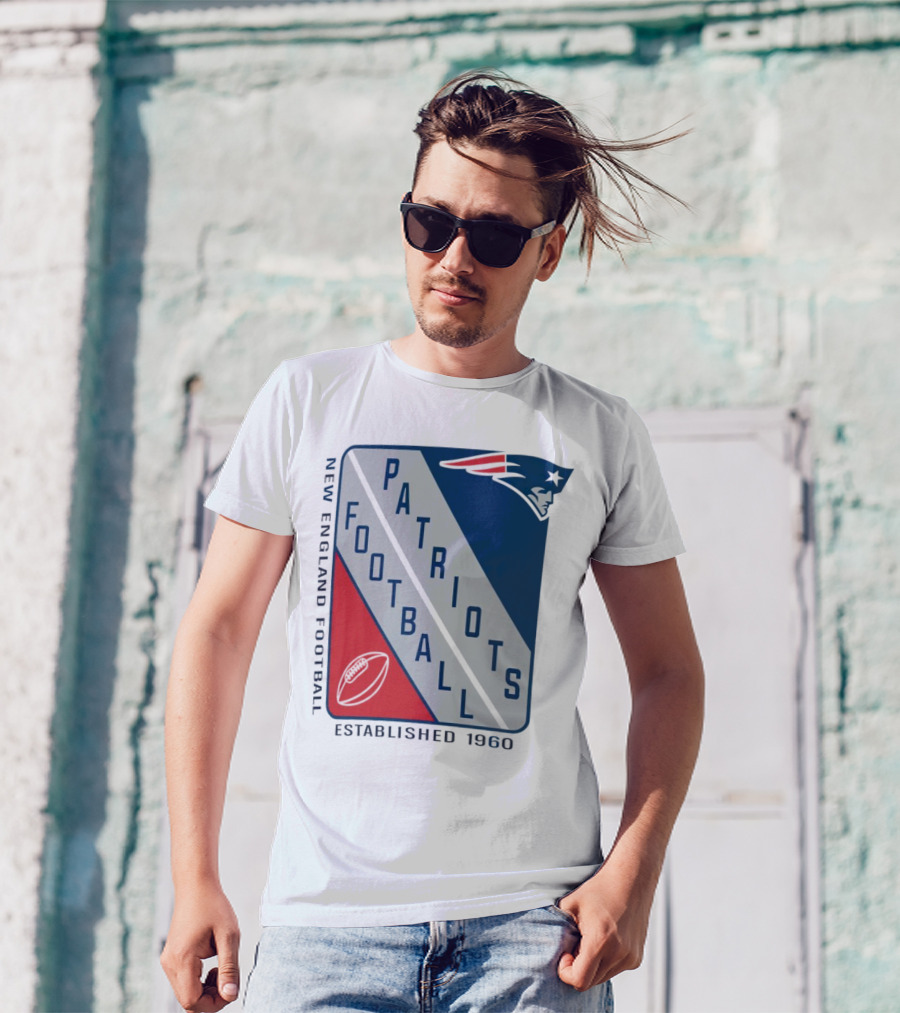 New England Patriots Football Established 1960 Shield T-Shirt