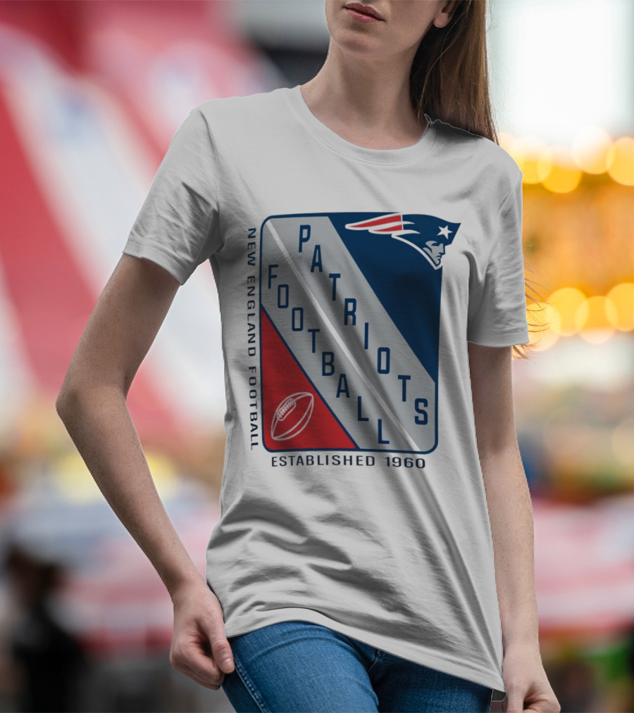 New England Patriots Football Established 1960 Shield T-Shirt