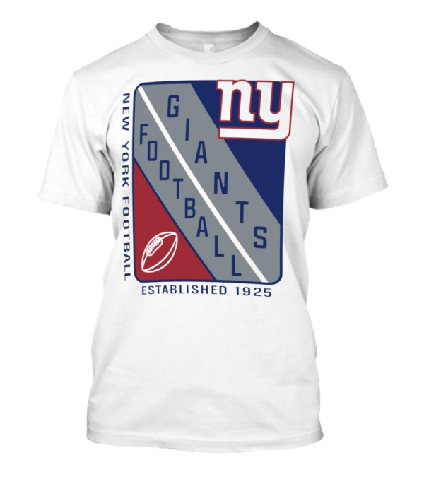 New York Giants Football Shield Established 1925 Logo Ny T-Shirt