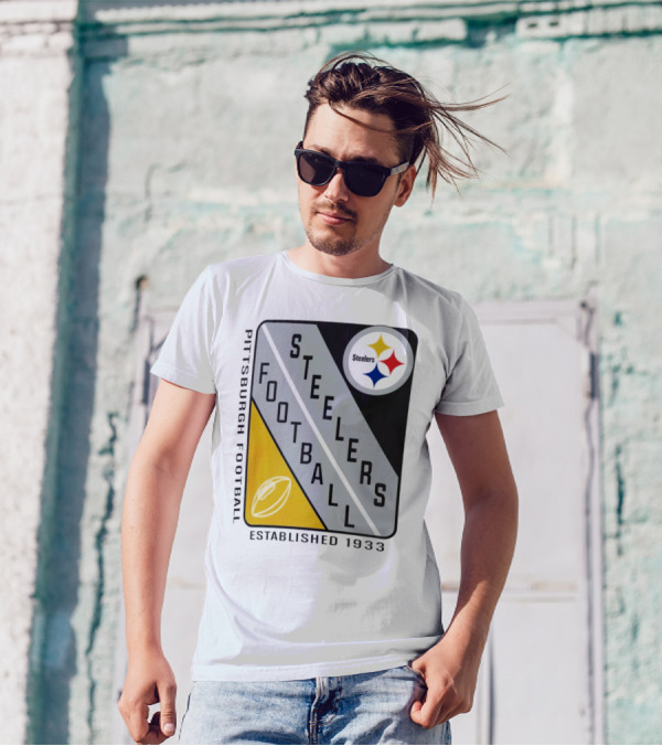 Pittsburgh Steelers Football Established 1933 Shield T-Shirt