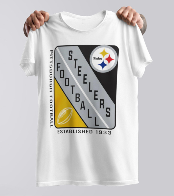 Pittsburgh Steelers Football Established 1933 Shield T-Shirt