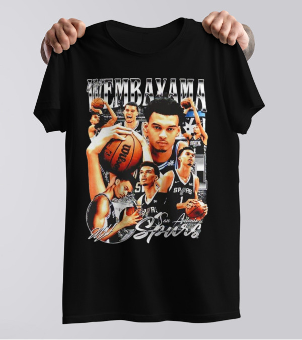 Wembanyama San Antonio Spurs 1 Basketball T-Shirt