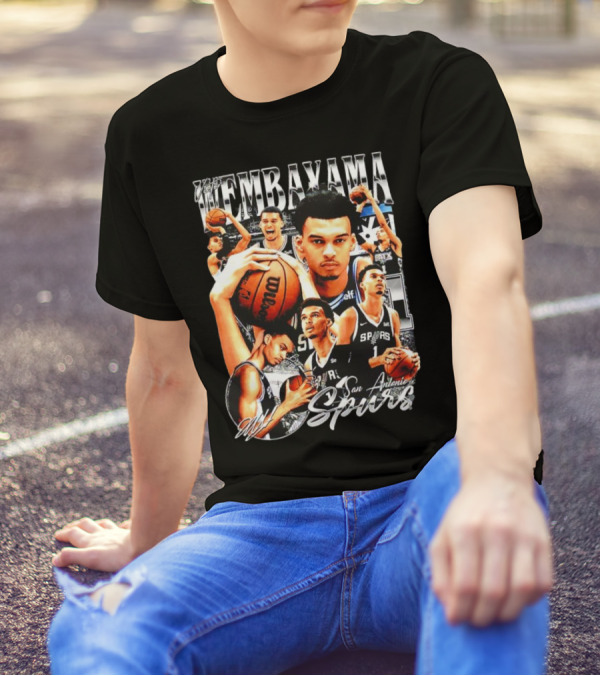 Wembanyama San Antonio Spurs 1 Basketball T-Shirt