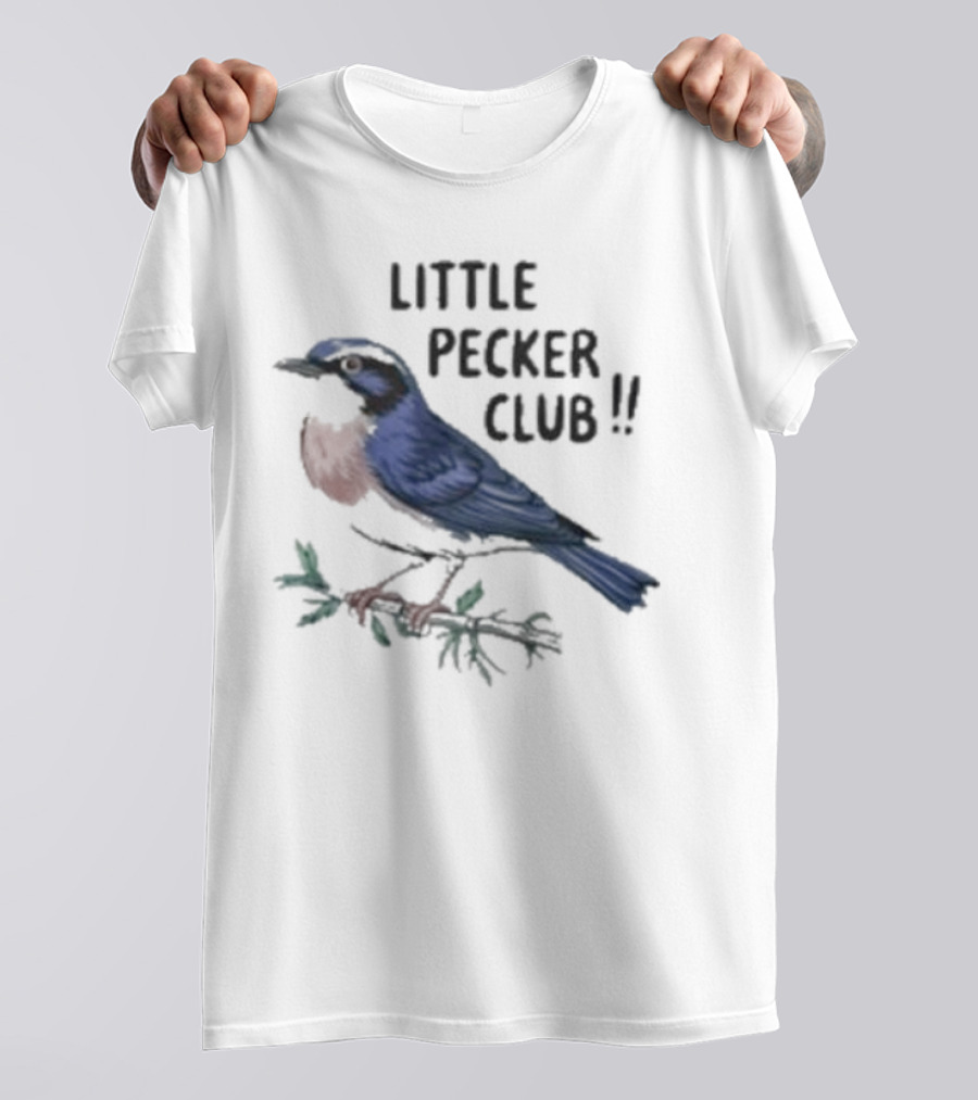 Little Pecker Club Bluebird On Branch T-Shirt
