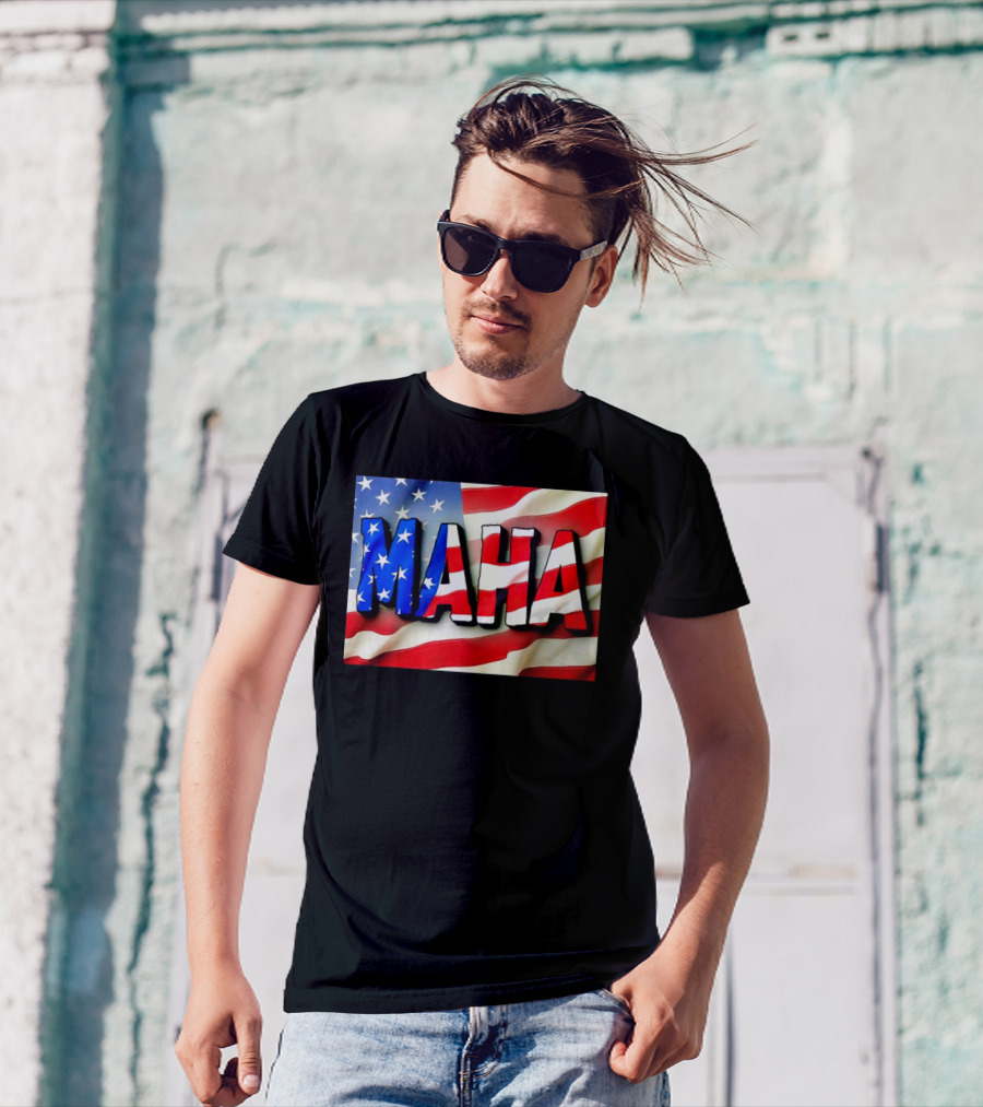 MAHA American Flag USA Patriotic Banner T-Shirt