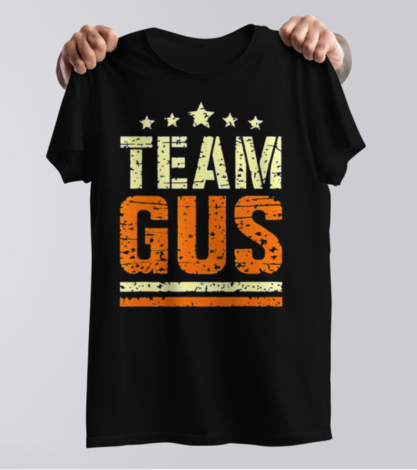 Team Gus Retro Vintage Style Stars T-Shirt