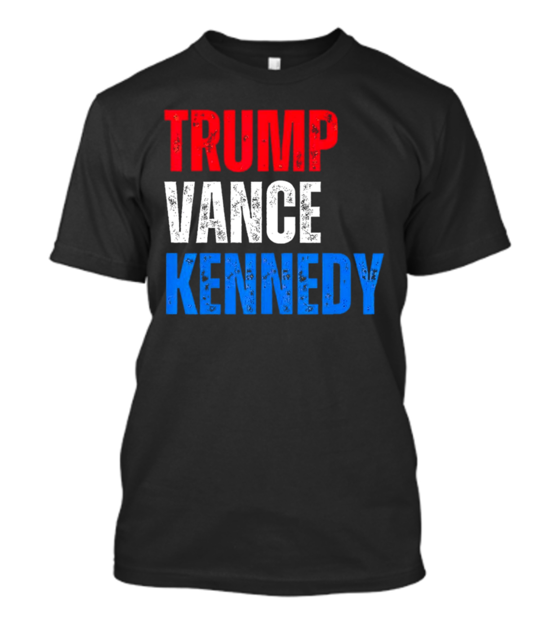Trump Vance Kennedy Presidential Campaign 2024 Red White And Blue Text T-Shirt