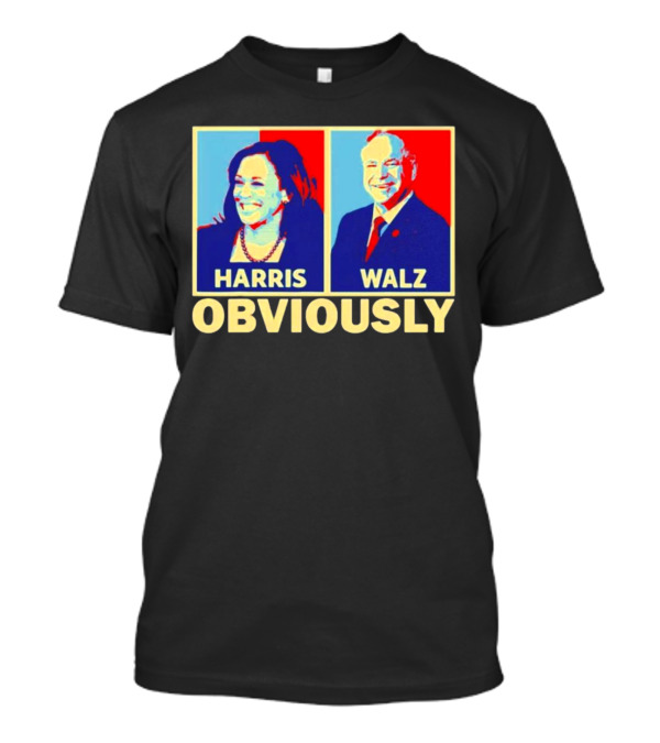 Harris Walz Obviously 2024 Obama Hope T-Shirt