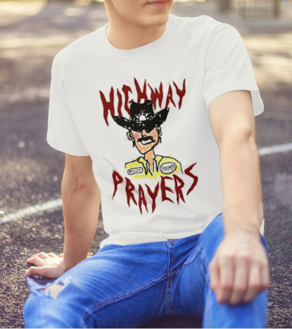Highway Prayers Cowboy Sheriff With Billy Strings Badge T-Shirt