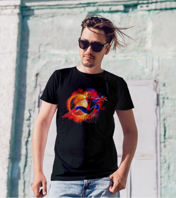 Spiderman Dynamic Splash Through The Vivid Spiderverse T-Shirt