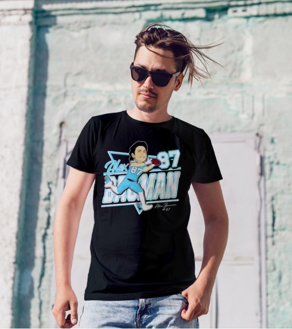 Tulane Green Wave Alex Bauman 87 Cartoon Football Character T-Shirt
