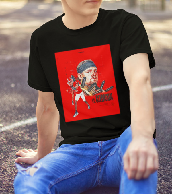 Arian Smith 11 Dan Jackson 17 Georgia Bulldogs Vs Clemson Tigers August 31 2024 Football Showdown T-Shirt