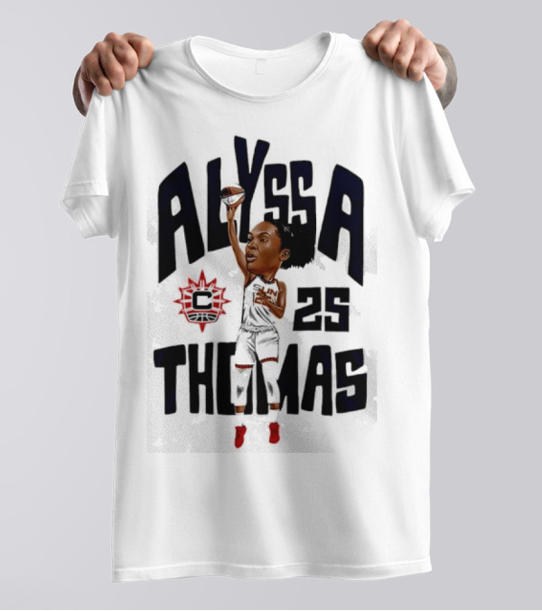 Alyssa Thomas 25 Connecticut Sun Cartoon T-Shirt