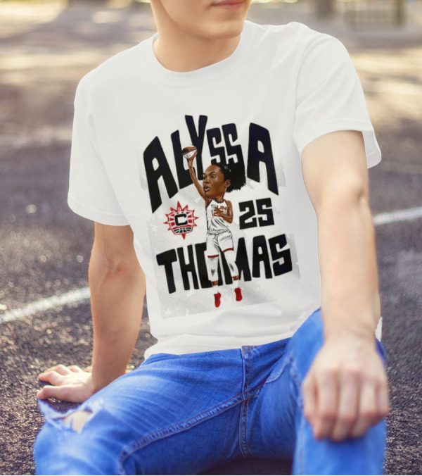 Alyssa Thomas 25 Connecticut Sun Cartoon T-Shirt