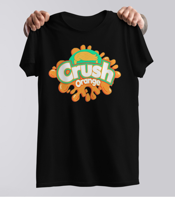 Crush Orange Donald Trump Cartoon Hair T-Shirt