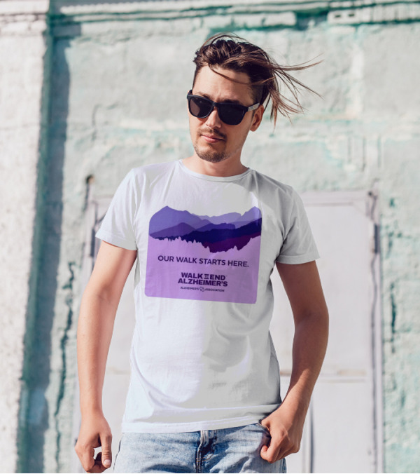 Our Walk Starts Here Walk To End Alzheimer’s Alzheimer's Association T-Shirt