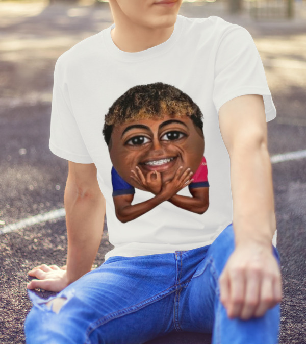 FC Barcelona Lamine Yamal Meme Big Head Funny Soccer Player T-Shirt