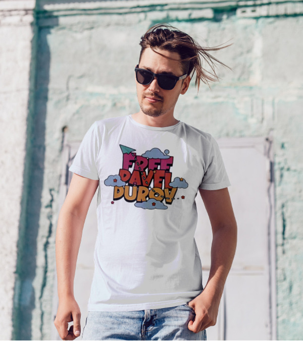 Free Pavel Durov Telegram Graffiti Clouds Paper Airplane T-Shirt