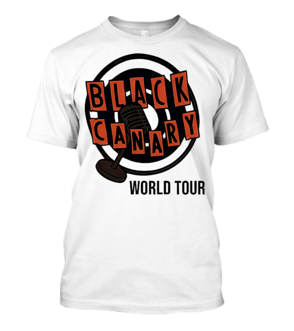Black Canary World Tour Microphone Music T-Shirt