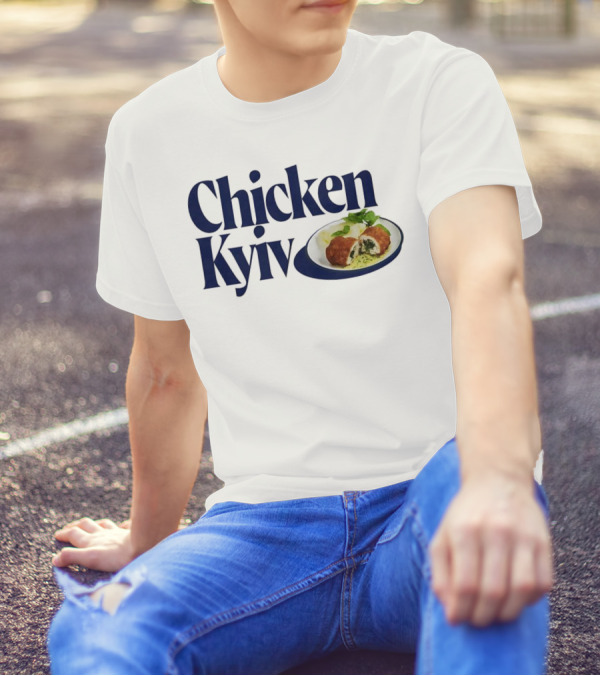 Chicken Kyiv Plate With Stuffed Cutlet And Greens T-Shirt