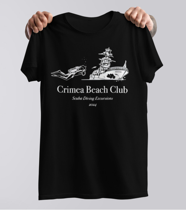 Crimea Beach Club Scuba Diving Excursions 2024 Moskva Shipwreck Adventures T-Shirt