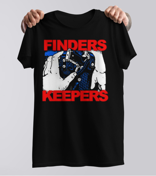 Finders Keepers Gun In Holster Pop T-Shirt