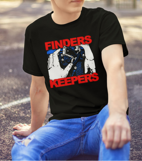 Finders Keepers Gun In Holster Pop T-Shirt