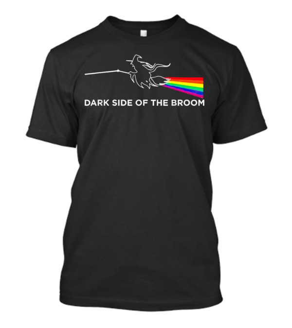Halloween Dark Side Of The Broom Witch With Classic Rock T-Shirt