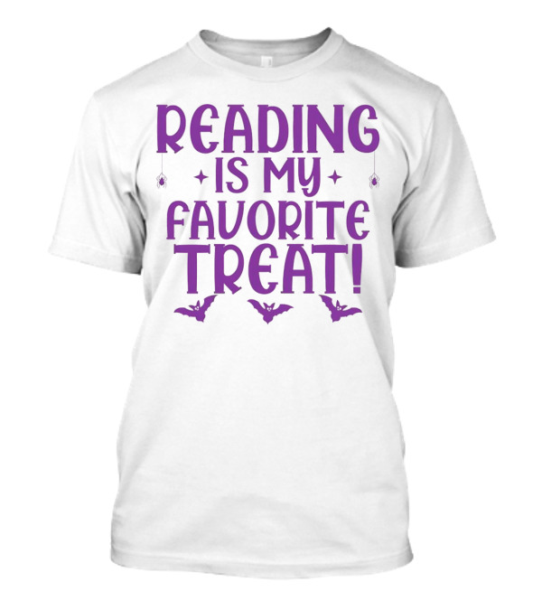 Halloween Bats And Reading Is My Favorite Treat T-Shirt