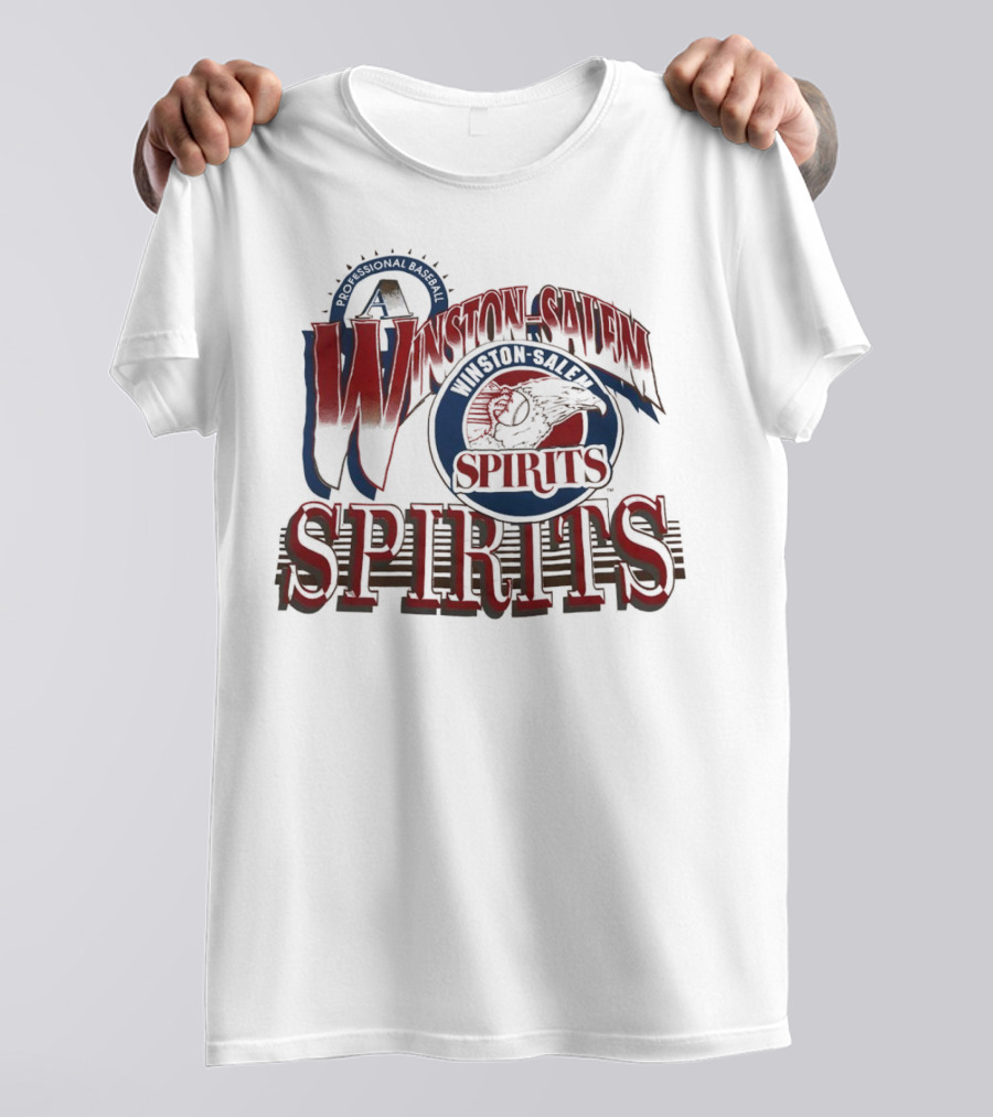Winston Salem Spirits Professional Baseball Vintage Retro Emblem T-Shirt