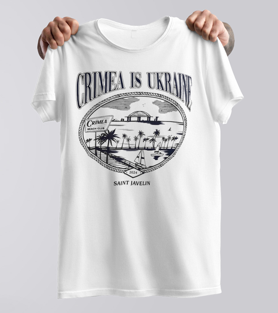 Crimea Is Ukraine Saint Javelin Beach Club T-Shirt