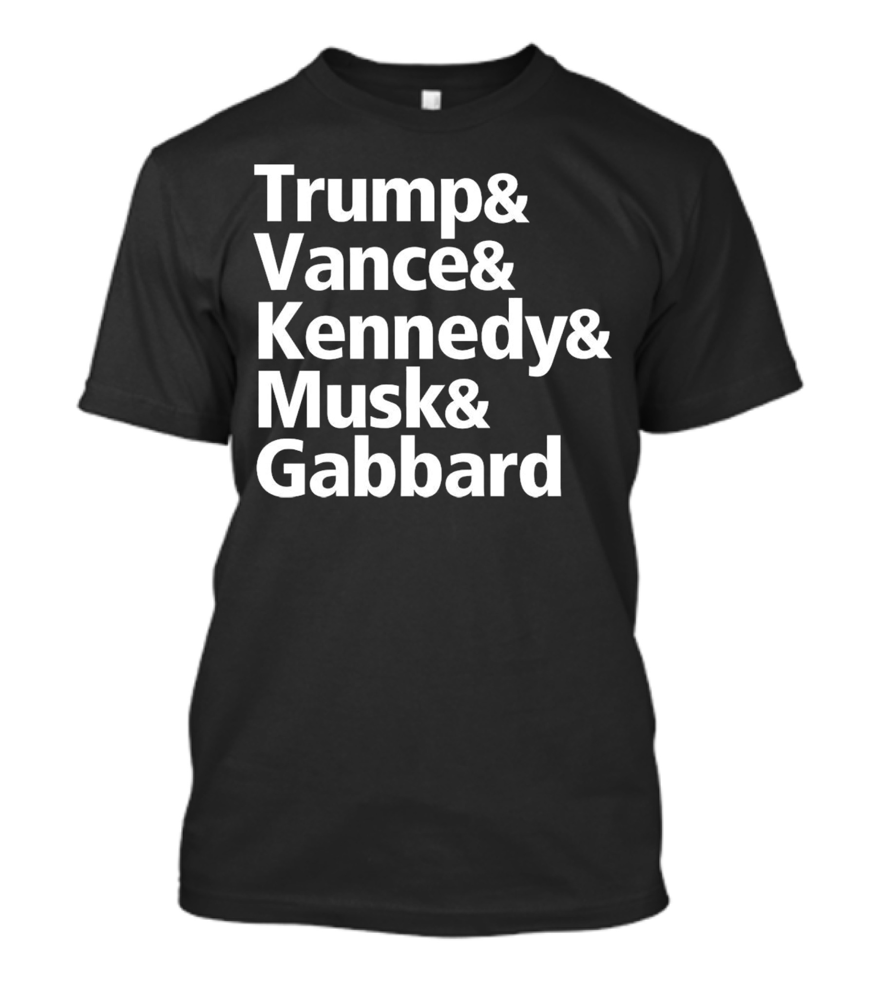 Trump Vance Kennedy Musk Gabbard Names Republican T-Shirt