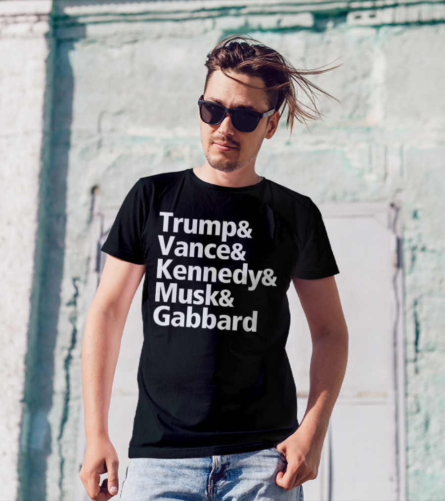 Trump Vance Kennedy Musk Gabbard Names Republican T-Shirt