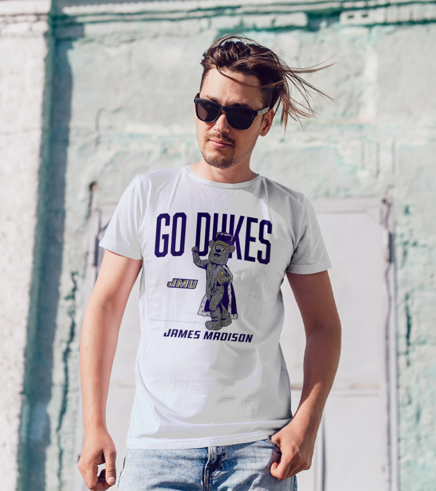 James Madison Dukes JMU Go Dukes Mascot T-Shirt