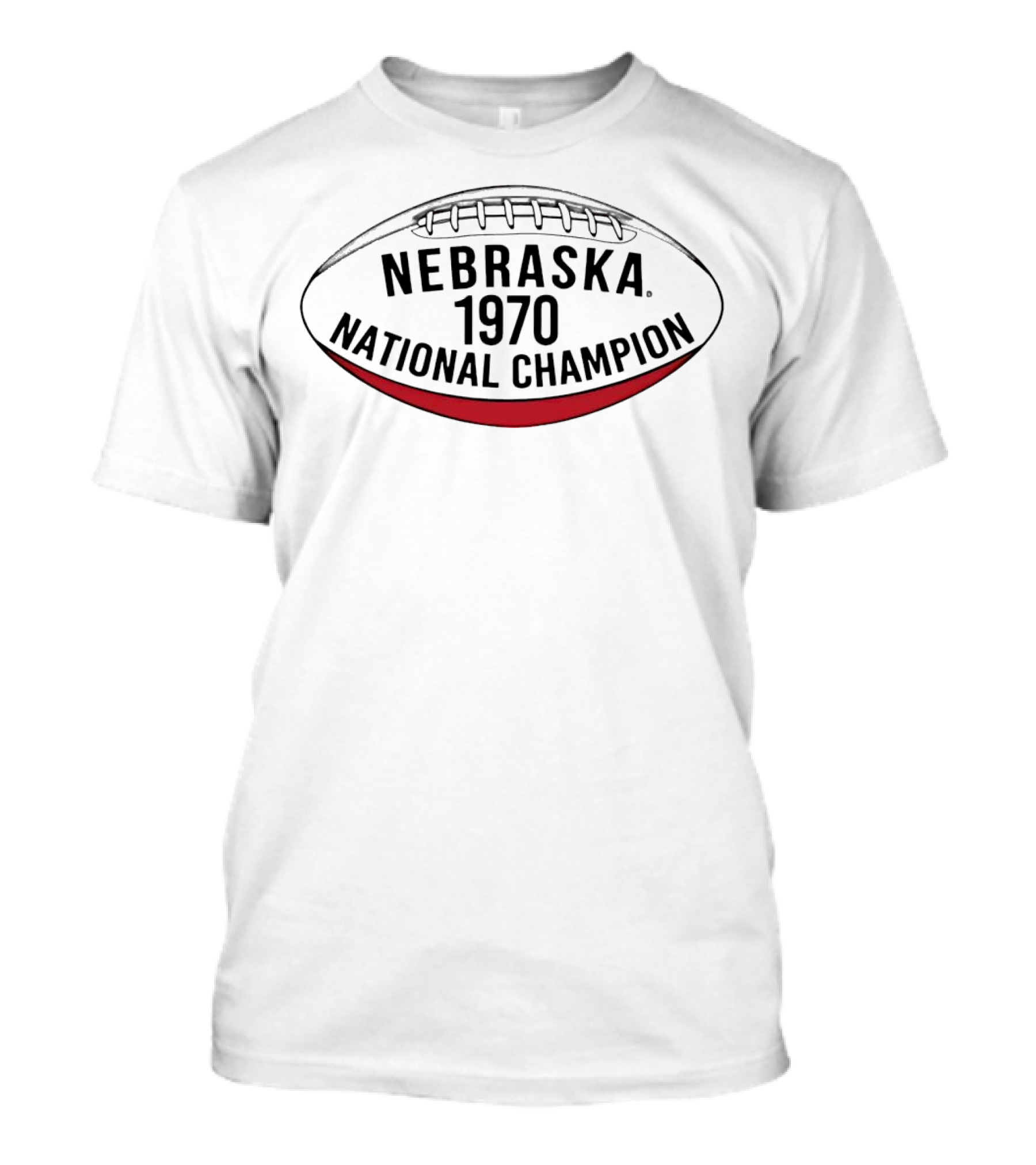 Nebraska 1970 National Champion Football Vintage T-Shirt